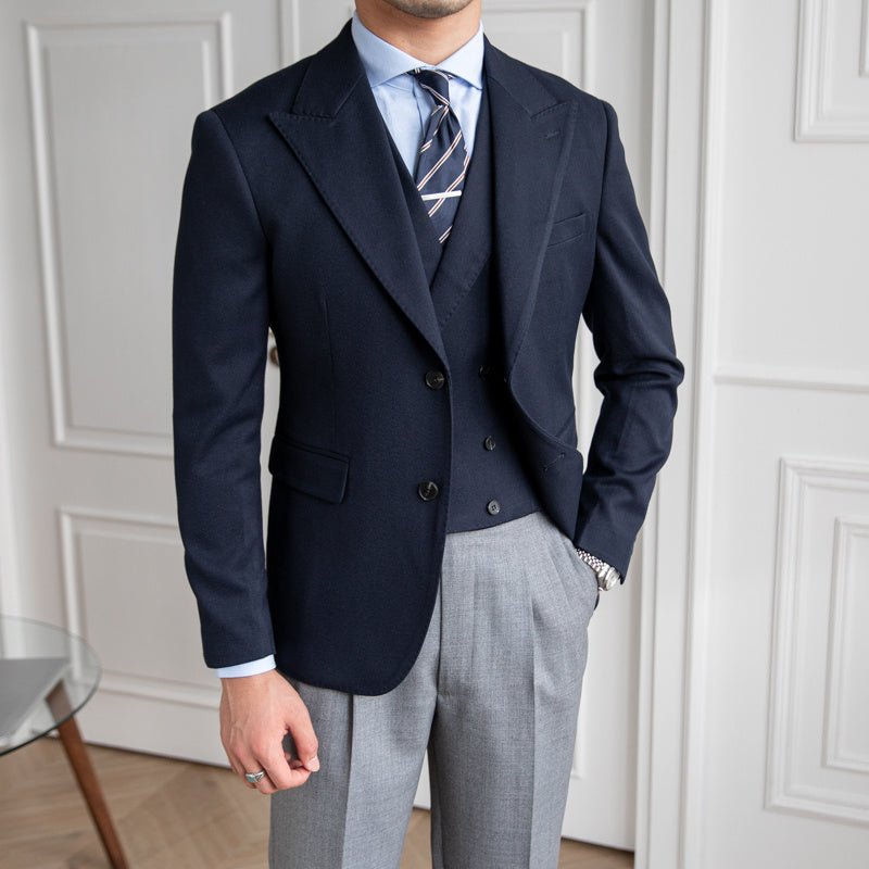 Business Slim - fitting Suit Men's British Jacket - MIRAVEA LTDBusiness Slim - fitting Suit Men's British JacketBlazersMIRAVEAMIRAVEA LTDCJXZ201549604DWBusiness Slim - fitting Suit Men's British Jacket2XLNavy Blue