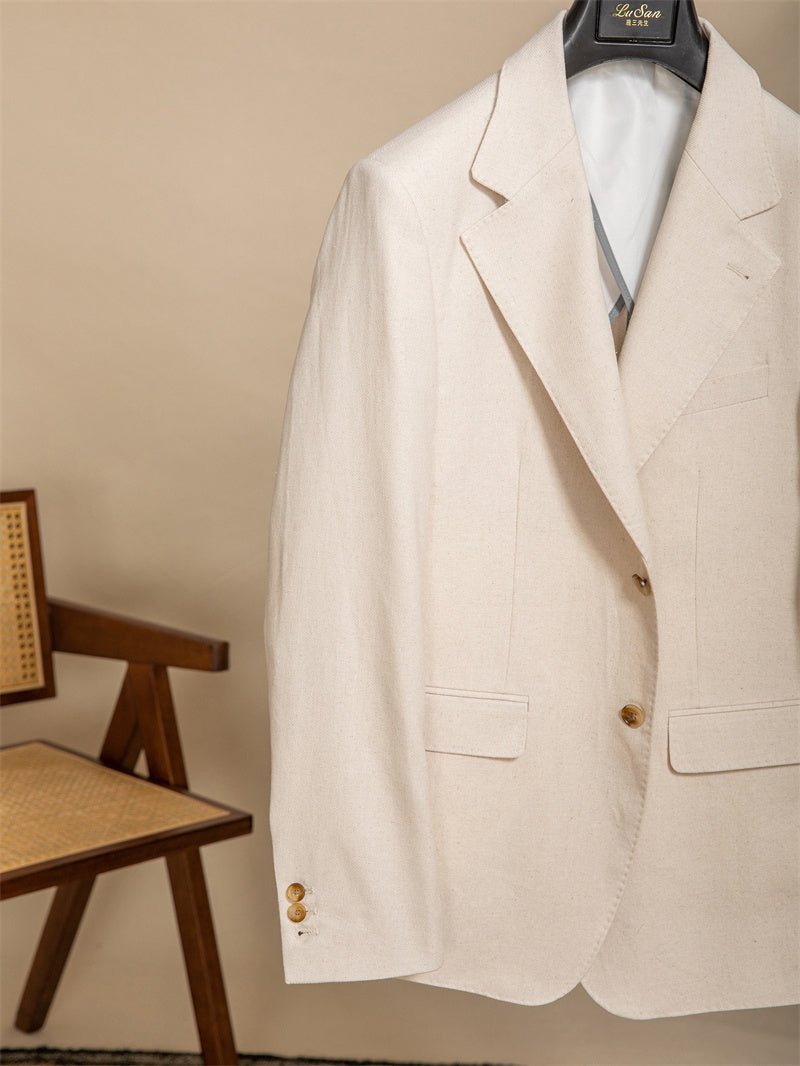 Casual Breathable Retro Suit Men's Half Lining - MIRAVEA LTDCasual Breathable Retro Suit Men's Half LiningBlazersMIRAVEAMIRAVEA LTDCJXZ179671504DWCasual Breathable Retro Suit Men's Half Lining2XLApricot