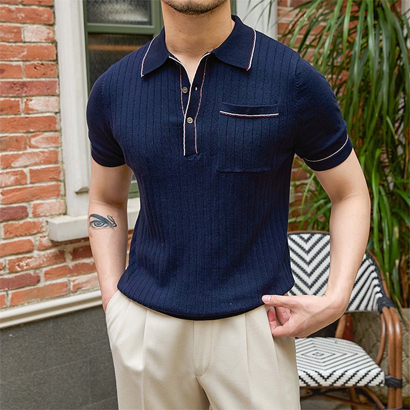 Casual Short - sleeved T-shirt Trendy Men - MIRAVEA LTDCasual Short - sleeved T-shirt Trendy MenPoloMIRAVEAMIRAVEA LTDCJDS201307311KPCasual Short - sleeved T-shirt Trendy Men3XLNavy Blue