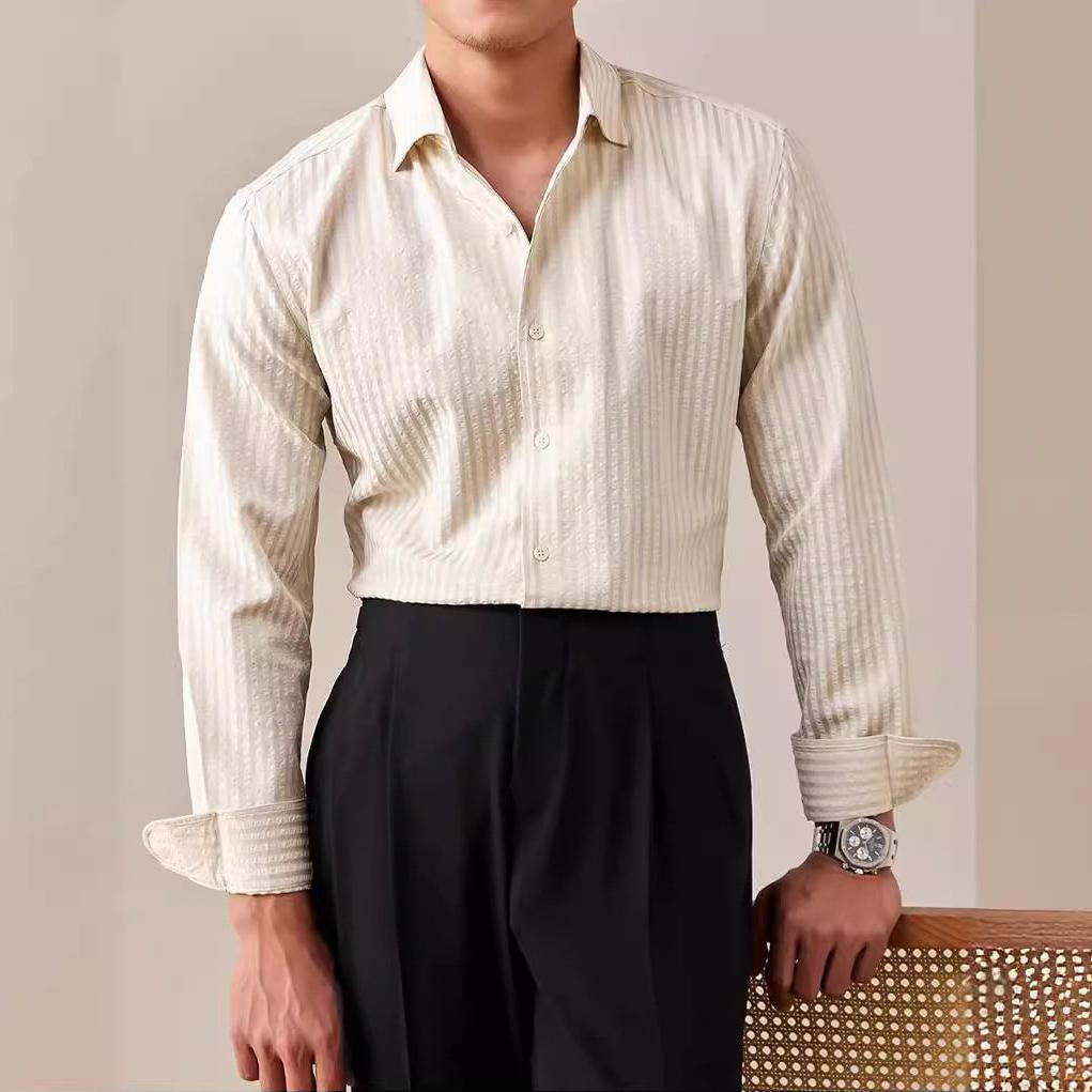 Italian Collar White Shirt - MIRAVEA LTDItalian Collar White ShirtShirtsMIRAVEAMIRAVEA LTDCJDS206204701AZItalian Collar White ShirtMLight Apricot