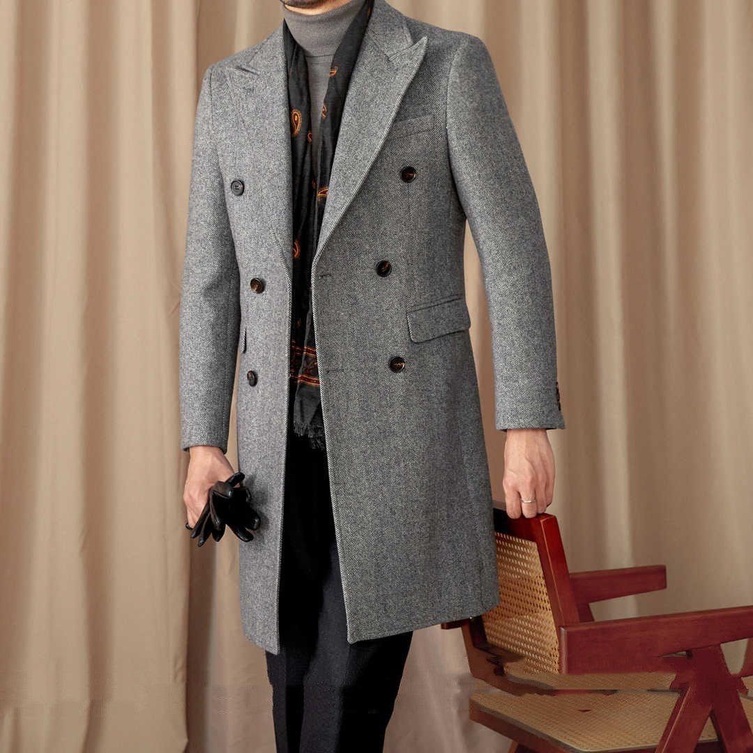 Italian Wool Blend Morita Grey Coat - MIRAVEA LTDItalian Wool Blend Morita Grey CoatJackets & CoatsMIRAVEAMIRAVEA LTDCJDS215493704DWItalian Wool Blend Morita Grey CoatMSky Gray