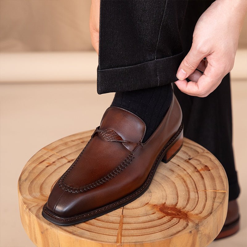 Leisure Versatile Leather Shoes - MIRAVEA LTDLeisure Versatile Leather ShoesShoesMIRAVEAMIRAVEA LTDCJNS196581701AZLeisure Versatile Leather Shoes38Black