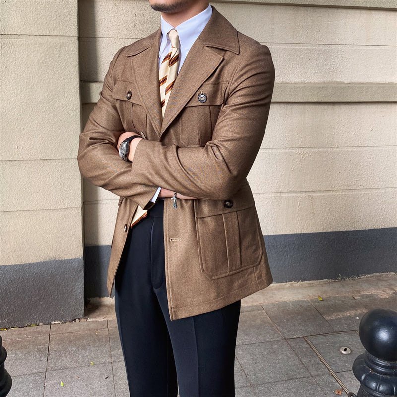 Men's Retro Fashion Casual Suit Collar Jacket - MIRAVEA LTDMen's Retro Fashion Casual Suit Collar JacketJackets & CoatsMIRAVEAMIRAVEA LTDCJXZ177380709IRMen's Retro Fashion Casual Suit Collar Jacket2XLCoffee