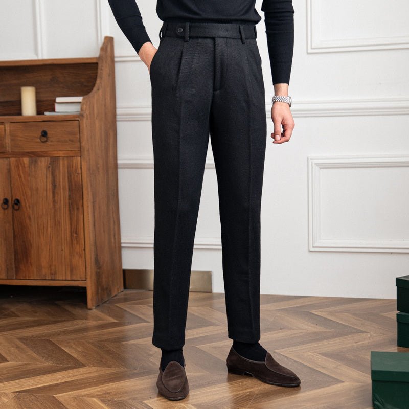 Rich Black Versatile Retro Casual Trousers - MIRAVEA LTDRich Black Versatile Retro Casual TrousersTrousersMIRAVEAMIRAVEA LTDCJXX183227501AZRich Black Versatile Retro Casual Trousers29Black