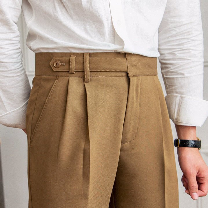 Straight Leg Nine - Point Trousers - MIRAVEA LTDStraight Leg Nine - Point TrousersTrousersMIRAVEAMIRAVEA LTDCJXX178077815OLStraight Leg Nine - Point Trousers29Camel
