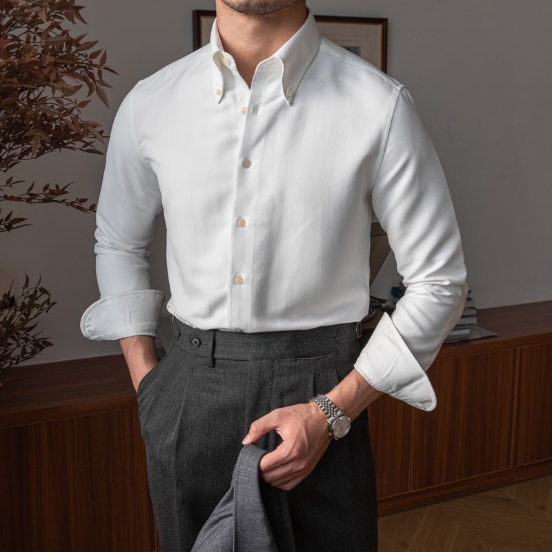 Thick Warm Gentleman's Large Pointed Collar Shirt Retro - MIRAVEA LTDThick Warm Gentleman's Large Pointed Collar Shirt RetroShirtsMIRAVEAMIRAVEA LTDCJDS177625309IRThick Warm Gentleman's Large Pointed Collar Shirt Retro2XLWhite