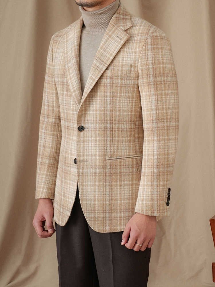 Wool Retro Slim Fit Blazer - MIRAVEA LTDWool Retro Slim Fit BlazerBlazersMIRAVEAMIRAVEA LTDCJYD219695606FUWool Retro Slim Fit Blazer3XLKhaki