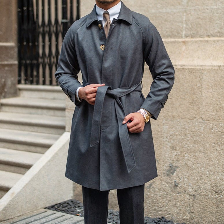 Wool Winter Trench Coat Single - breasted Coat - MIRAVEA LTDWool Winter Trench Coat Single - breasted CoatJackets & CoatsMIRAVEAMIRAVEA LTDCJYM183559811KPWool Winter Trench Coat Single - breasted Coat2XLDark Grey