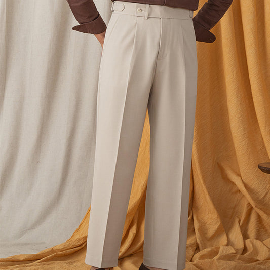 Business High Waist Casual Straight Trousers