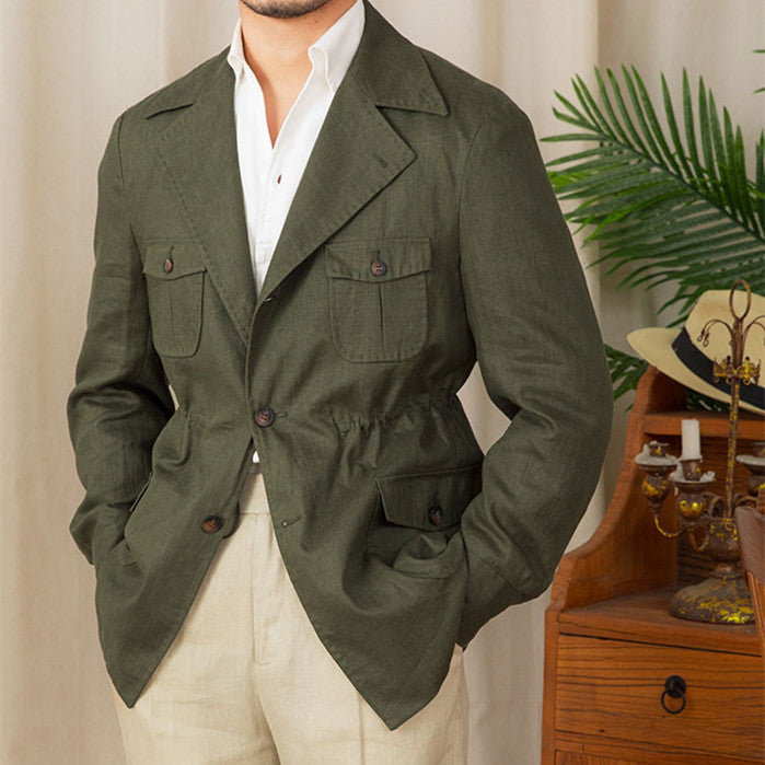 Men's Retro Casual Linen Jacket