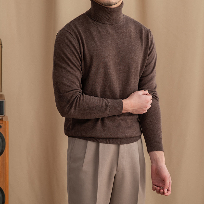 British Commuter Daily Wool Blend Turtleneck Sweater