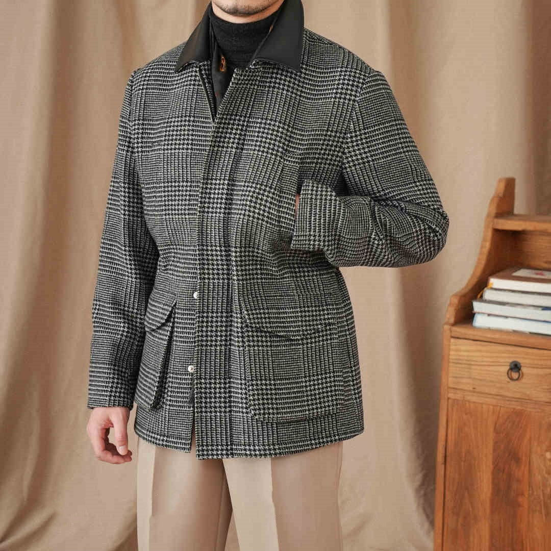 Gray Coat 70 Wool Retro Warm Jacket