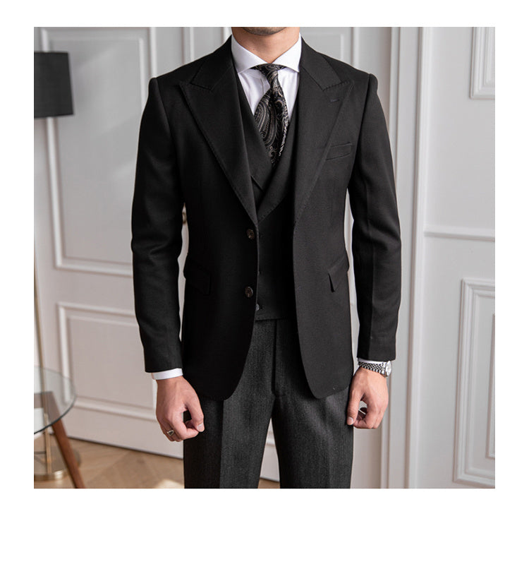 Business Slim-fitting Suit Men's British Jacket