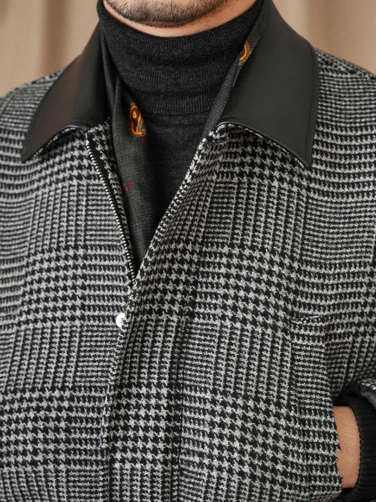 Gray Coat 70 Wool Retro Warm Jacket