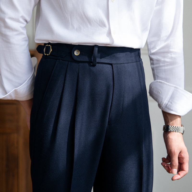 Naples High-Waisted Casual Dress Trousers