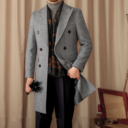 Italian Wool Blend Morita Grey Coat