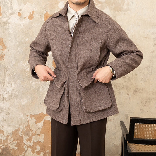 Stylish Warm Men's Lapel Coat