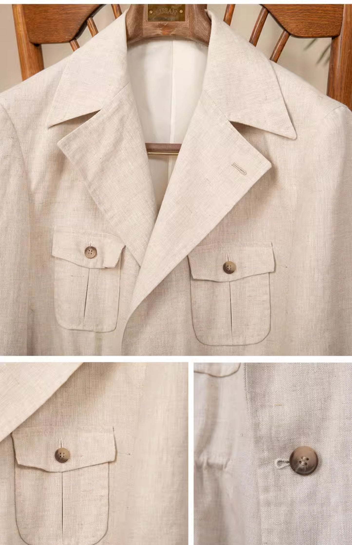 Men's Retro Casual Linen Jacket