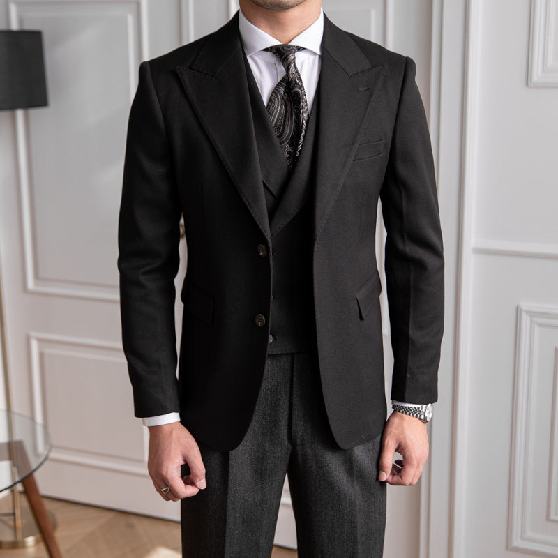 Business Slim-fitting Suit Men's British Jacket