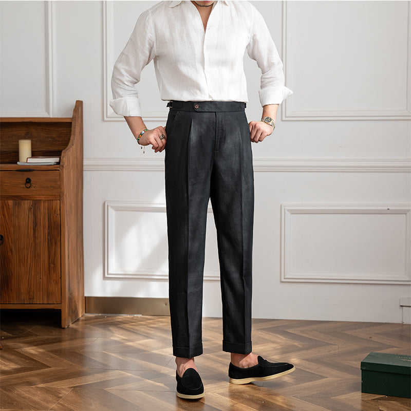 Linen Italian Casual Style Trousers