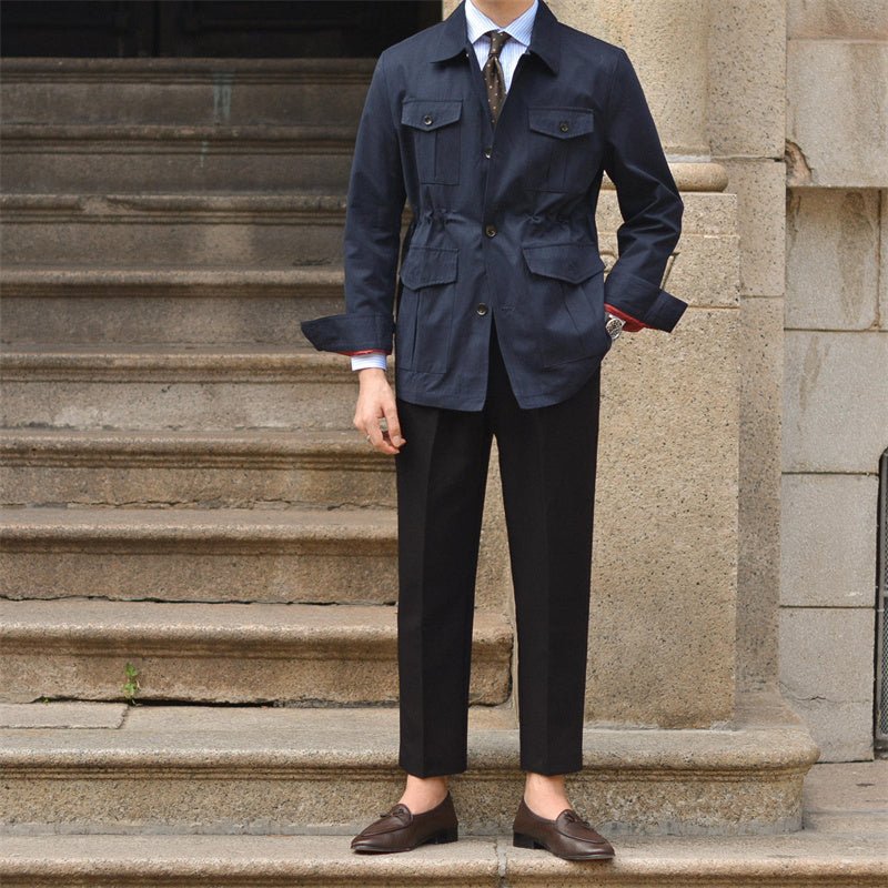 Vintage Lapel Hunting Jacket Jacket For Men - MIRAVEA LTDVintage Lapel Hunting Jacket Jacket For MenJackets & CoatsMIRAVEAMIRAVEA LTDCJXZ184836904DWVintage Lapel Hunting Jacket Jacket For Men2XLBlue