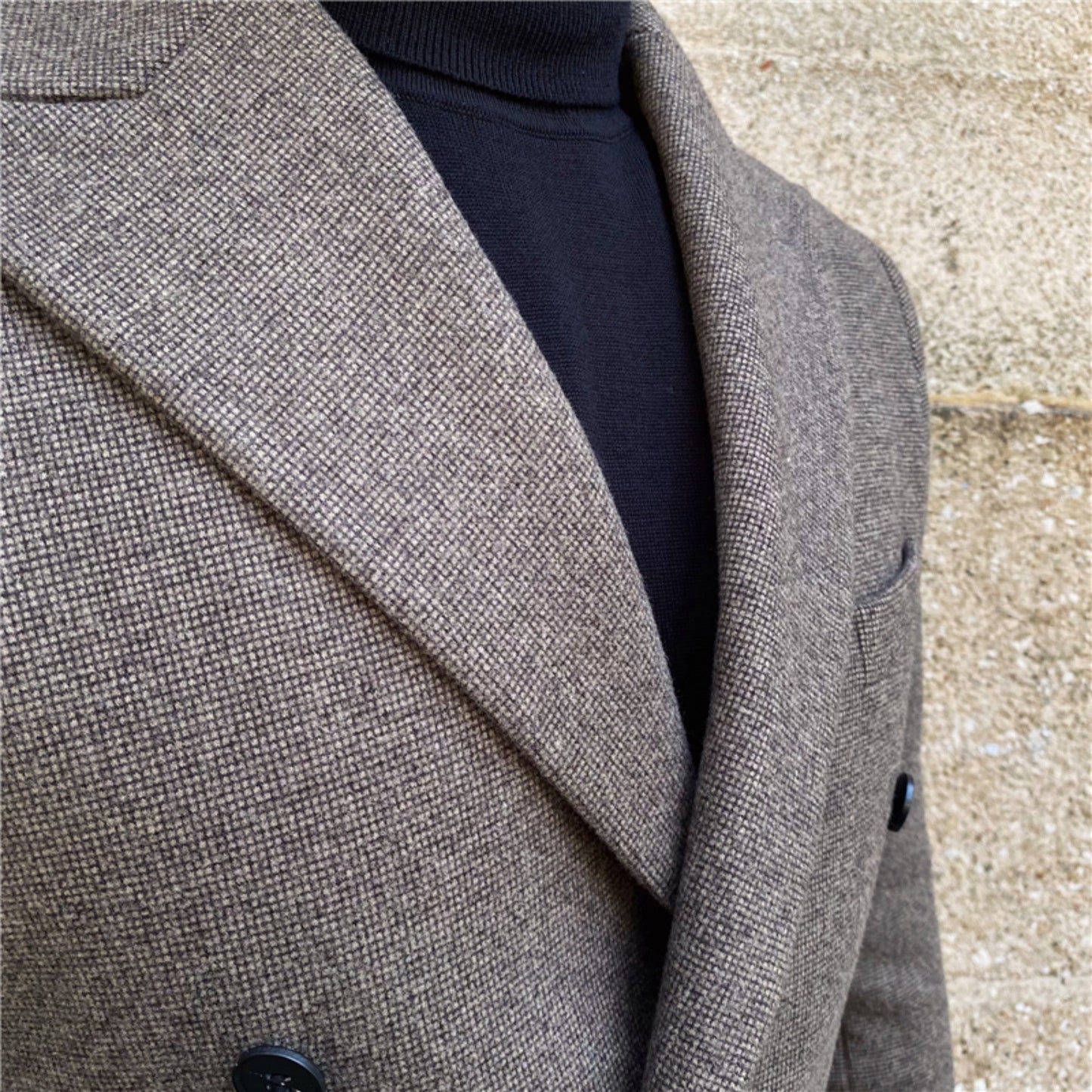Woolen Warm Double Breasted Suit - MIRAVEA LTDWoolen Warm Double Breasted SuitBlazersMIRAVEAMIRAVEA LTDCJXZ196652909IRWoolen Warm Double Breasted Suit2XLDeep khaki